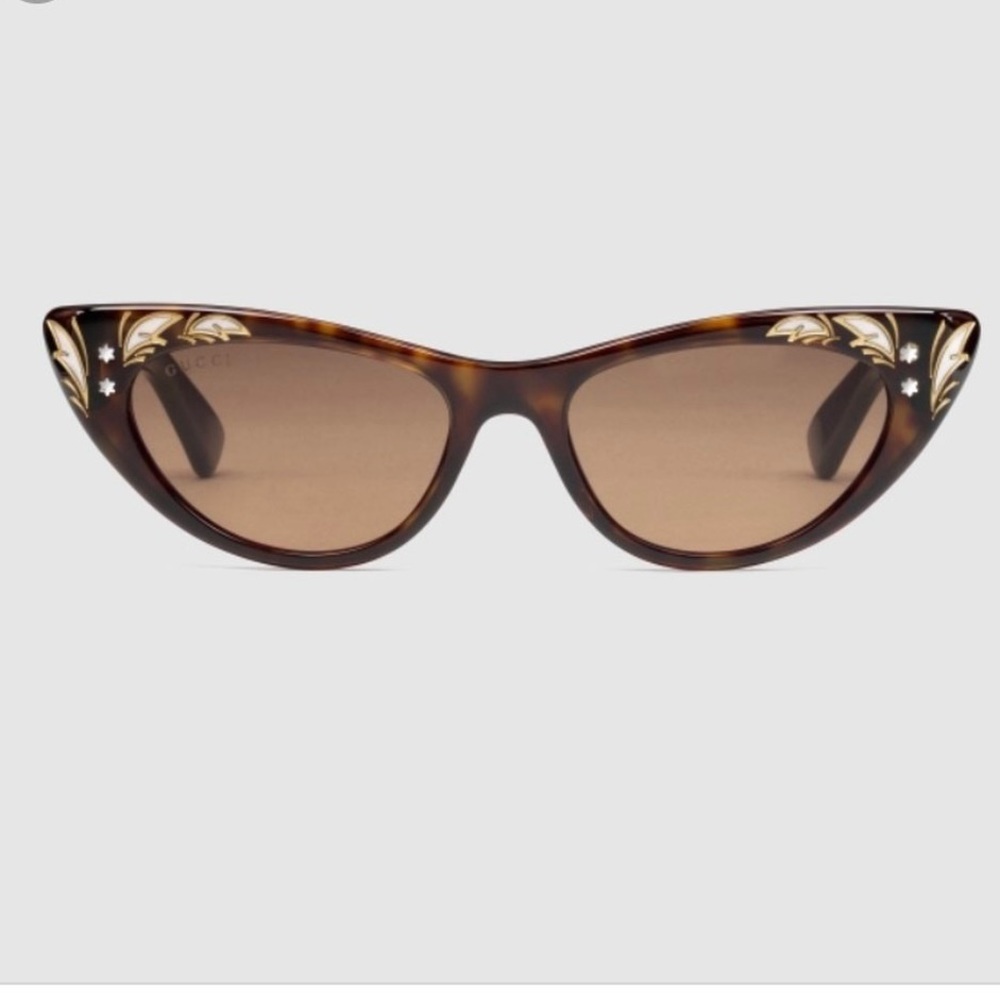 Gucci Cat eye mother of pearl sunglasses